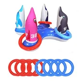 Ujuv täispuhutav rõngaviskamismänguasi